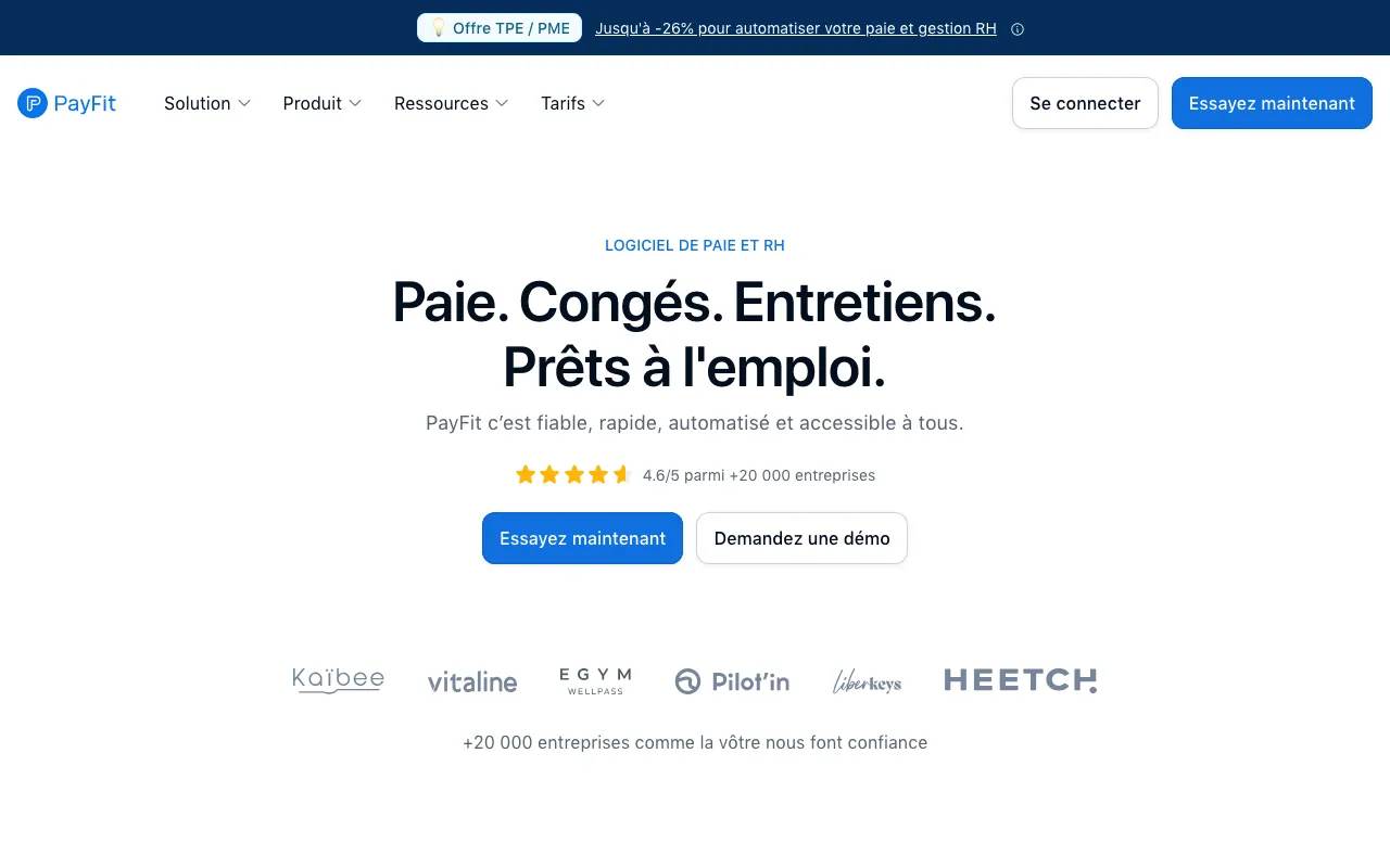 PayFit homepage hero